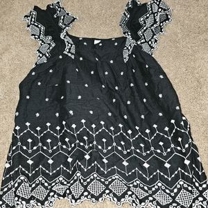 Black and white tank